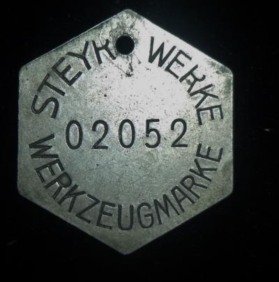 Steyr Werke Werkzeugmarke Maker Tag