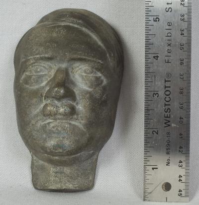 WWII Cast Hitler Bust Head