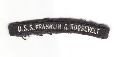 Navy USS Franklin D. Roosevelt Ship Title Patch