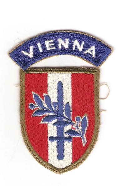 Austrian Occupation Forces Patch Vienna Tab