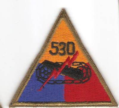 US Army Armored 530th Tank Battalion Patch
