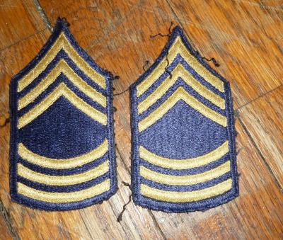 Army Master Sergeant Rank 1948-51