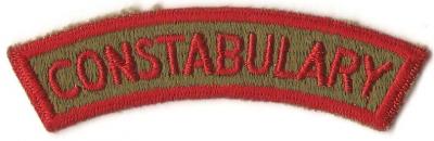 Constabulary Patch Rocker