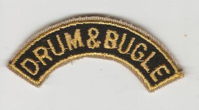 Drum & Bugle Patch Rocker Tab