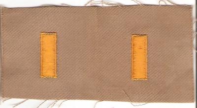 Army 2nd Lieutenant Rank Tab Set Patches
