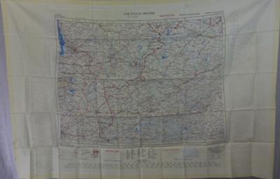 Korean War Silk Escape Map Minsk Berlin