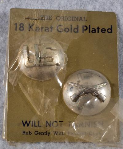 Infantry Enlisted Collar Disc Set