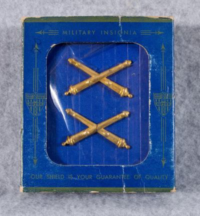 Korean War Artillery Officer Collar Insignia 