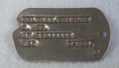 Korean War Dog Tag Charles A. Goldman Jr.