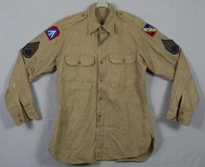 US 5th Army Khaki Uniform Shirt 1950's