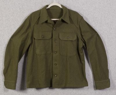 US Army Wool Flannel Field Shirt 1950's Medium