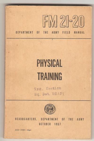 FM 21-20 Field Manual Physical Training 1957