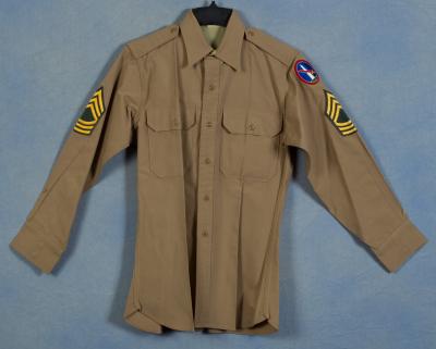 US Army Khaki Dress Shirt 15x32