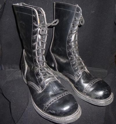 Vintage Jump Combat Boots Capped Toe