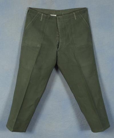 Early Vietnam Era Sateen Trousers Pants 44x31