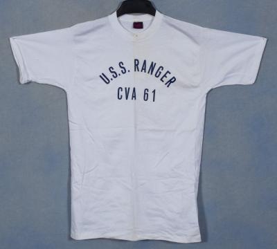 USS Ranger CVA-61 Crew T-Shirt Vintage