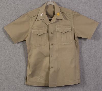Vietnam Era Khaki Shirt Air Def Col Theater Made