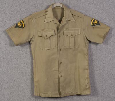Vietnam Era Khaki Uniform Shirt Spec 5