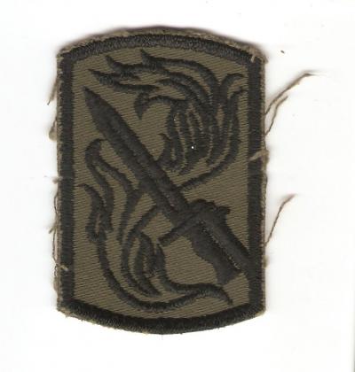 Theater Made 198th Infantry Brigade Patch
