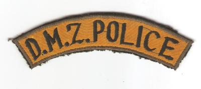 Patch Tab Rocker Korea DMZ Police Theater Made