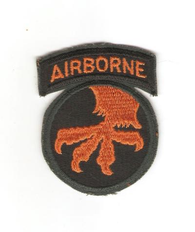Patch 17th Airborne Infantry Division 1960's