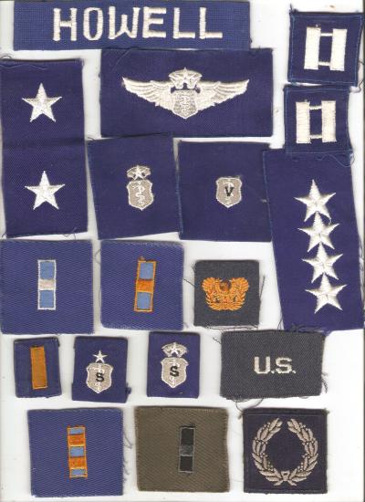 USAF Rank & Rate Insignia Patch Lot 