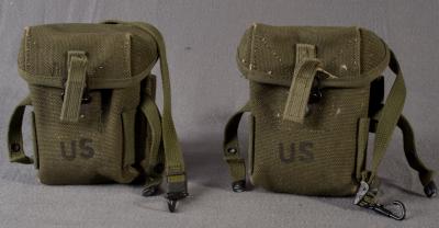 Two M14 Small Arms Ammo Pouch Vietnam Era Pair