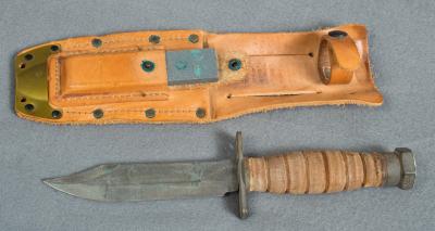 USN Vietnam era Ontario Pilot Survival Knife 1973