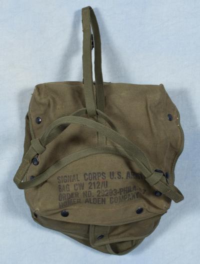 Vietnam Era Military Radio Canvas Bag CW-212/U