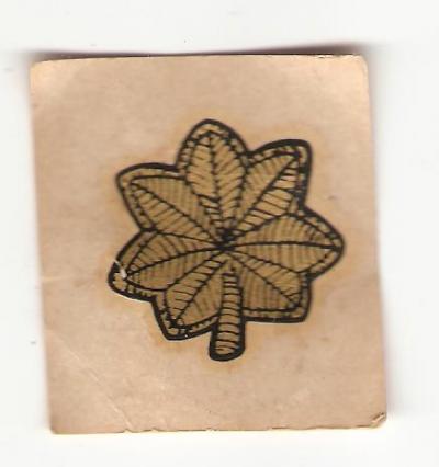 Vietnam Era Helmet Decal Major Rank