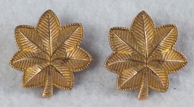 Major Rank Insignia Set of 2 Vietnam Era