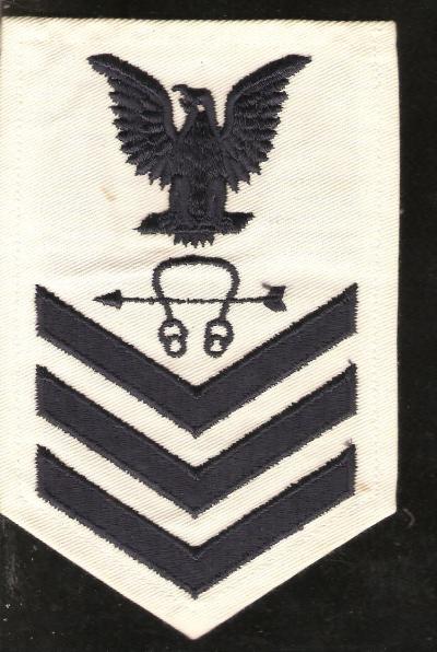 Navy USN Sonarman PO1 Rate Patch