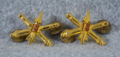 Insignia 18th Air Defense Artillery Officer Pair