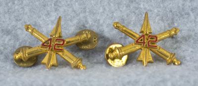 Insignia 42nd Air Defense Artillery Officer Pair