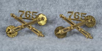 Insignia 765th Field Artillery Officer Pair