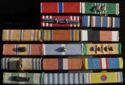 Vietnam Era Ribbon Rack 16 Place