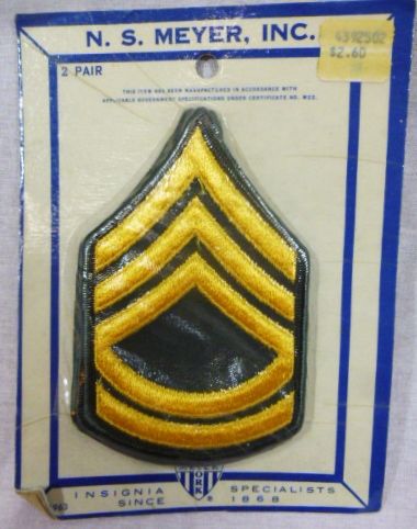 Vietnam Era Sergeant 1st Class Insignia 