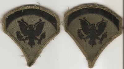 Vietnam Era Spec 5 Rank Patches Subdued