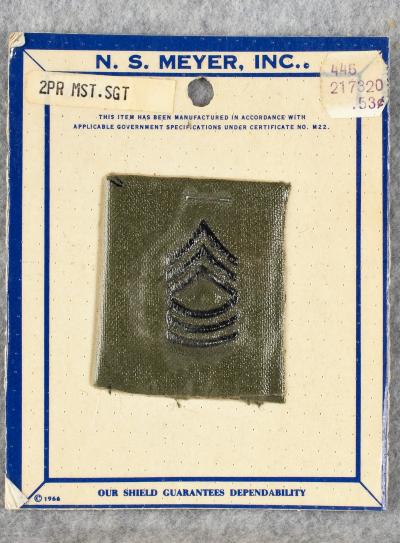 Vietnam Era Master Sergeant Rank Set Subdued