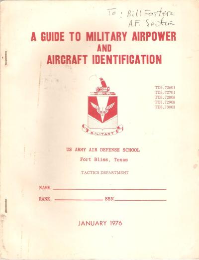 Guide to Military Airpower Aircraft Identification
