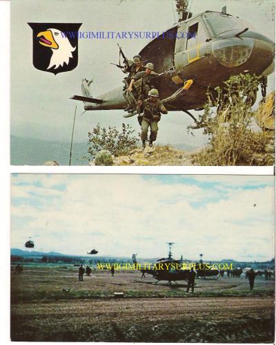 Vietnam 101st Air Mobile Postcards