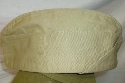 USMC Khaki Garrison Cap Vietnam Era