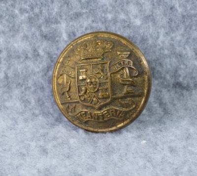 Spanish Infantry Uniform Button SpanAm War