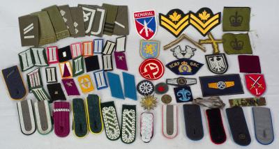 Military German Canadian Uniform Insignia Lot 