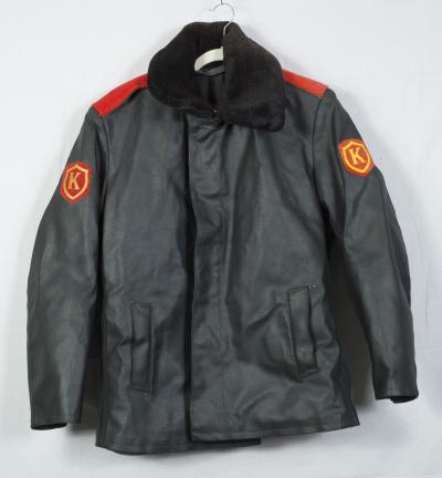 Soviet Russian USSR Leather Commandant's Jacket