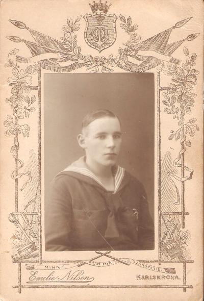 Pre WWI Swedish Sailor Cabinet Photo Picture