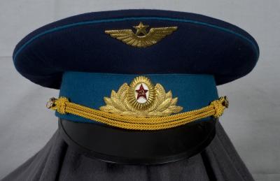 Soviet USSR 1990's Russian Air Force Visor Cap Hat