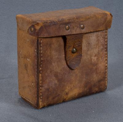 European Leather Equipment Box Field Gear