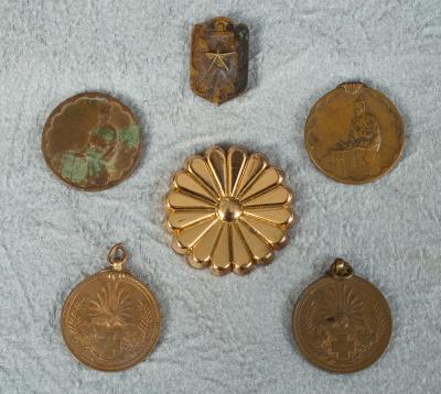 WWII Japanese Medal Insignia Lot of 6