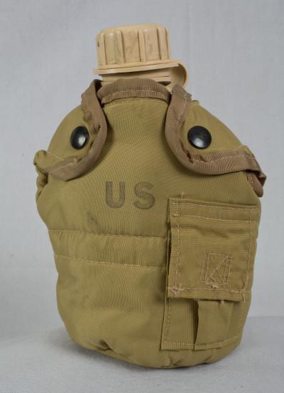 US Army Desert Tan Plastic Canteen & Cover
